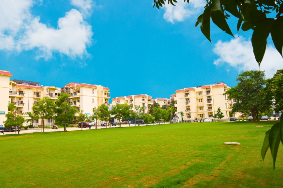 TMU university hostels and landscaped campus grounds