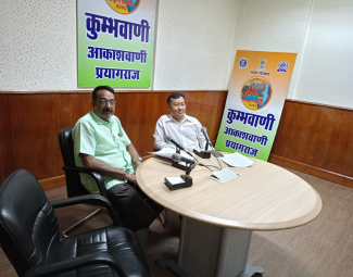 Dr. James Shares Expertise on Poultry and Duck Farming at All India Radio, Prayagraj